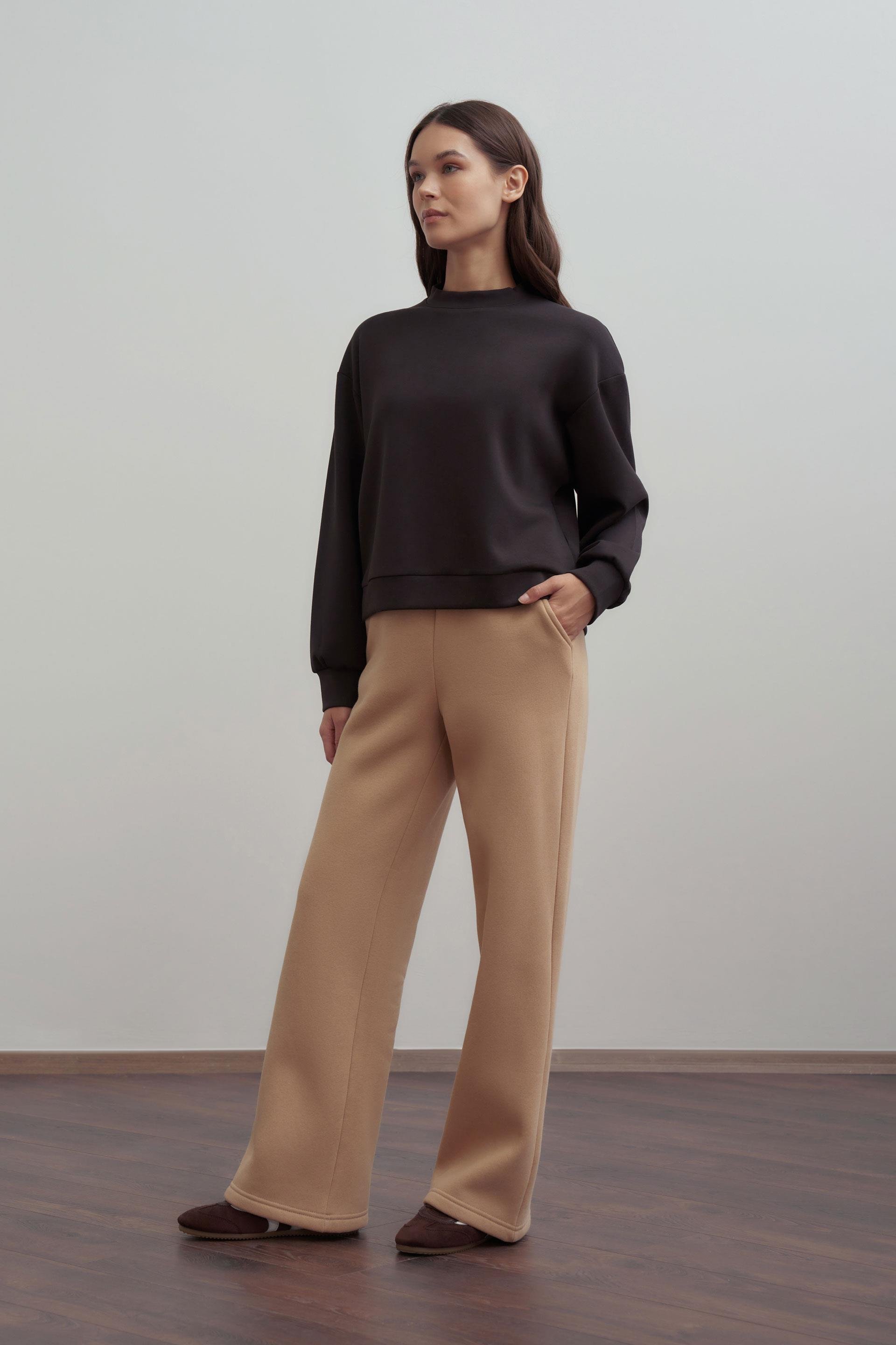 Vizon-Pamuklu Geniş Paça Eşofman Altı