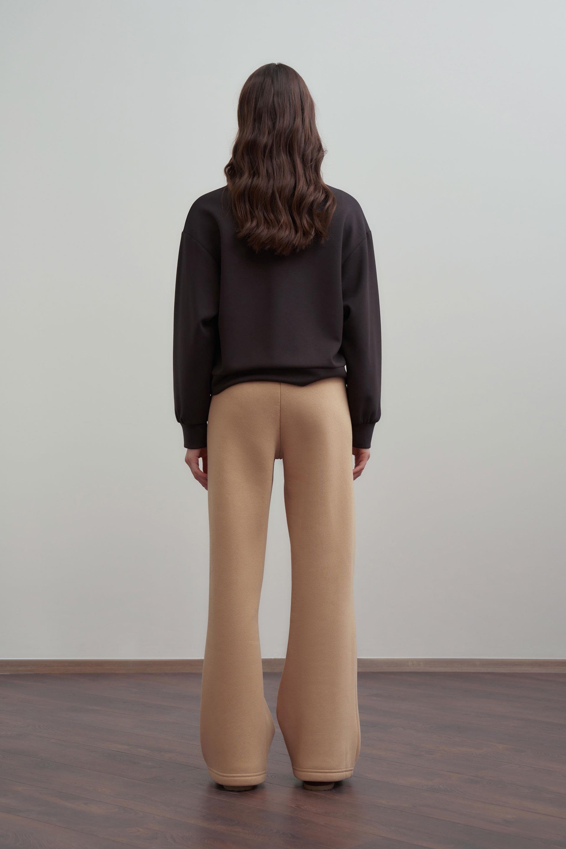 Vizon-Pamuklu Geniş Paça Eşofman Altı