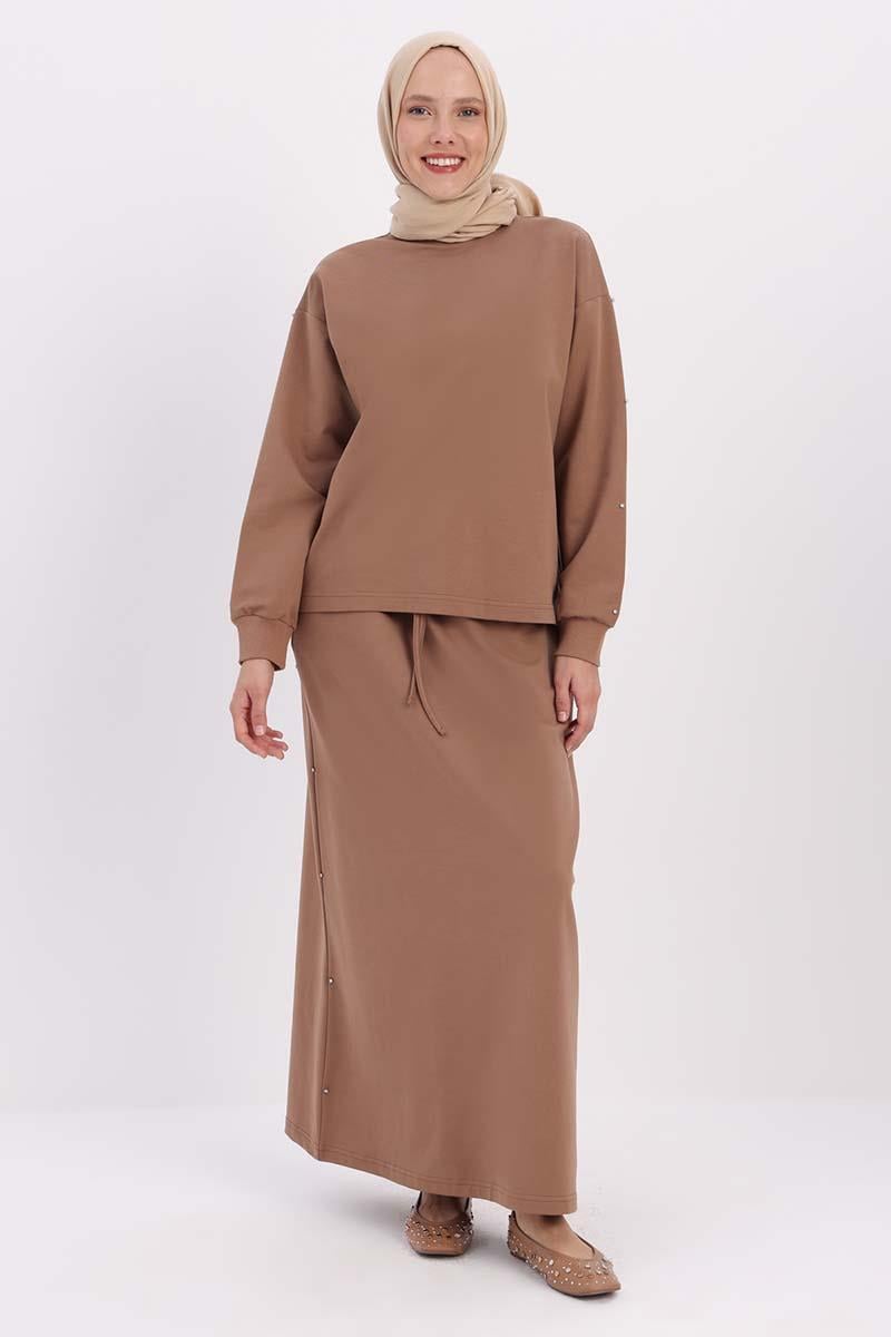 Vizon-Taşlı Etekli Takım