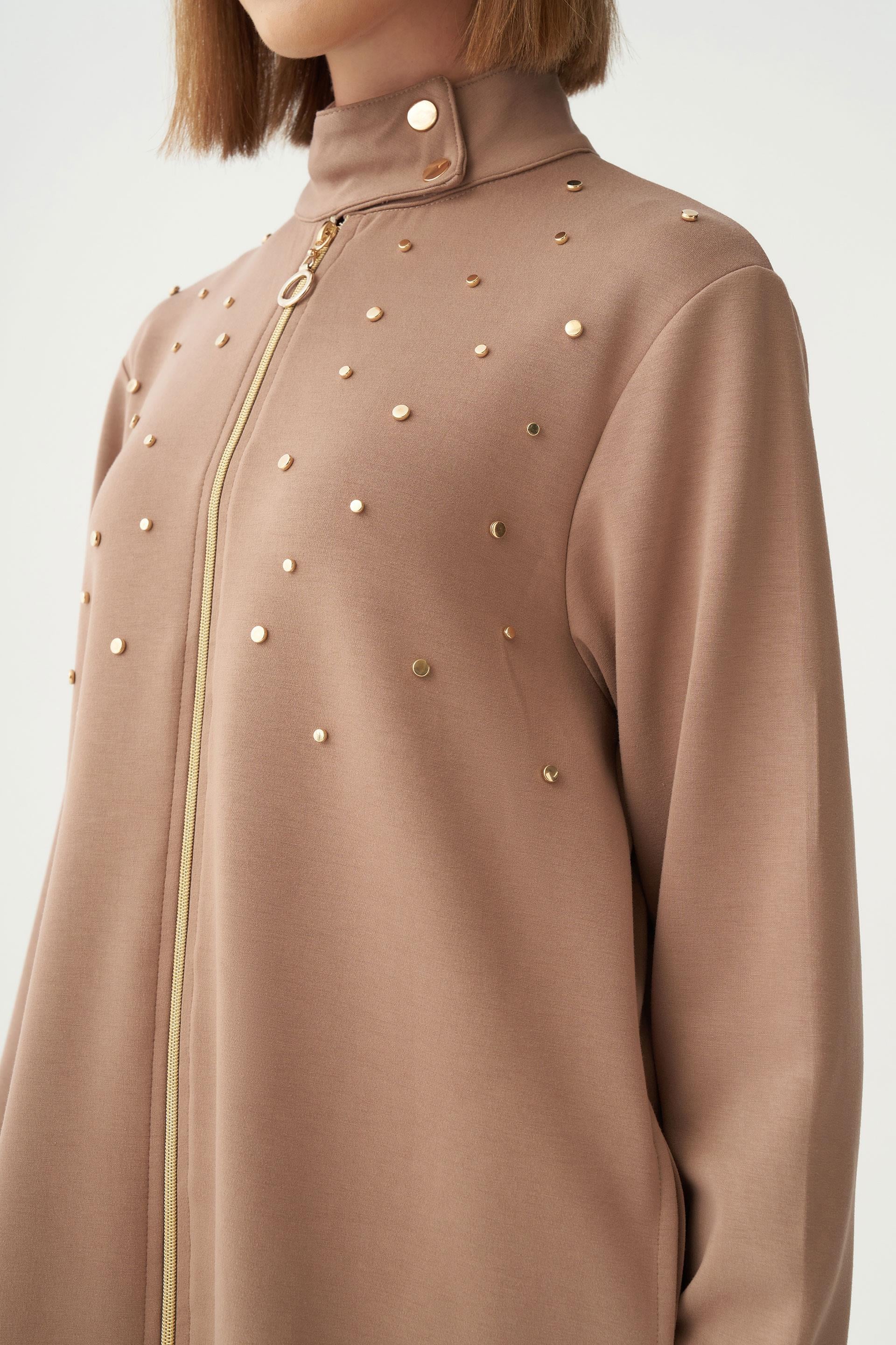 Vizon-Yumuşak Dokulu Gold Droplu Eşofman Takımı