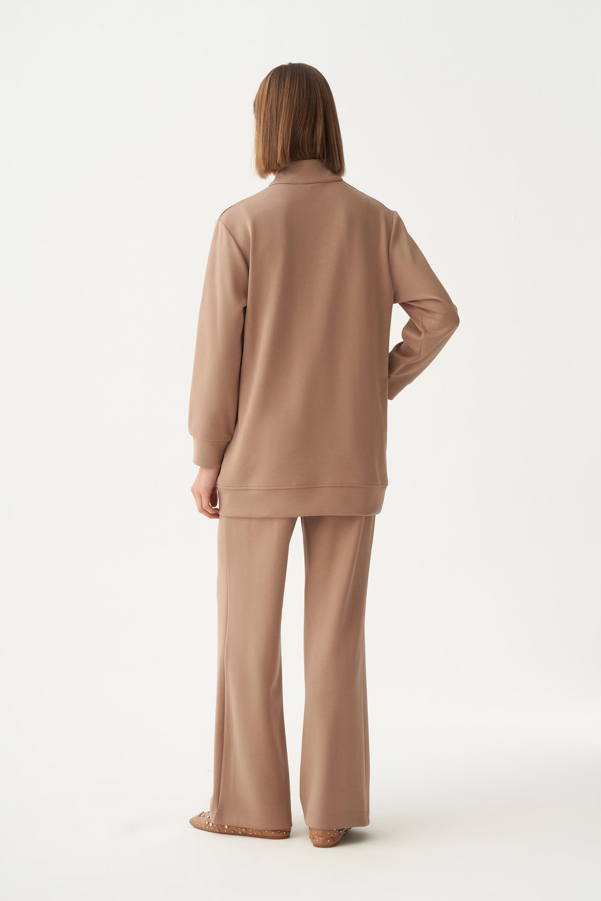 Vizon-Yumuşak Dokulu Gold Droplu Eşofman Takımı