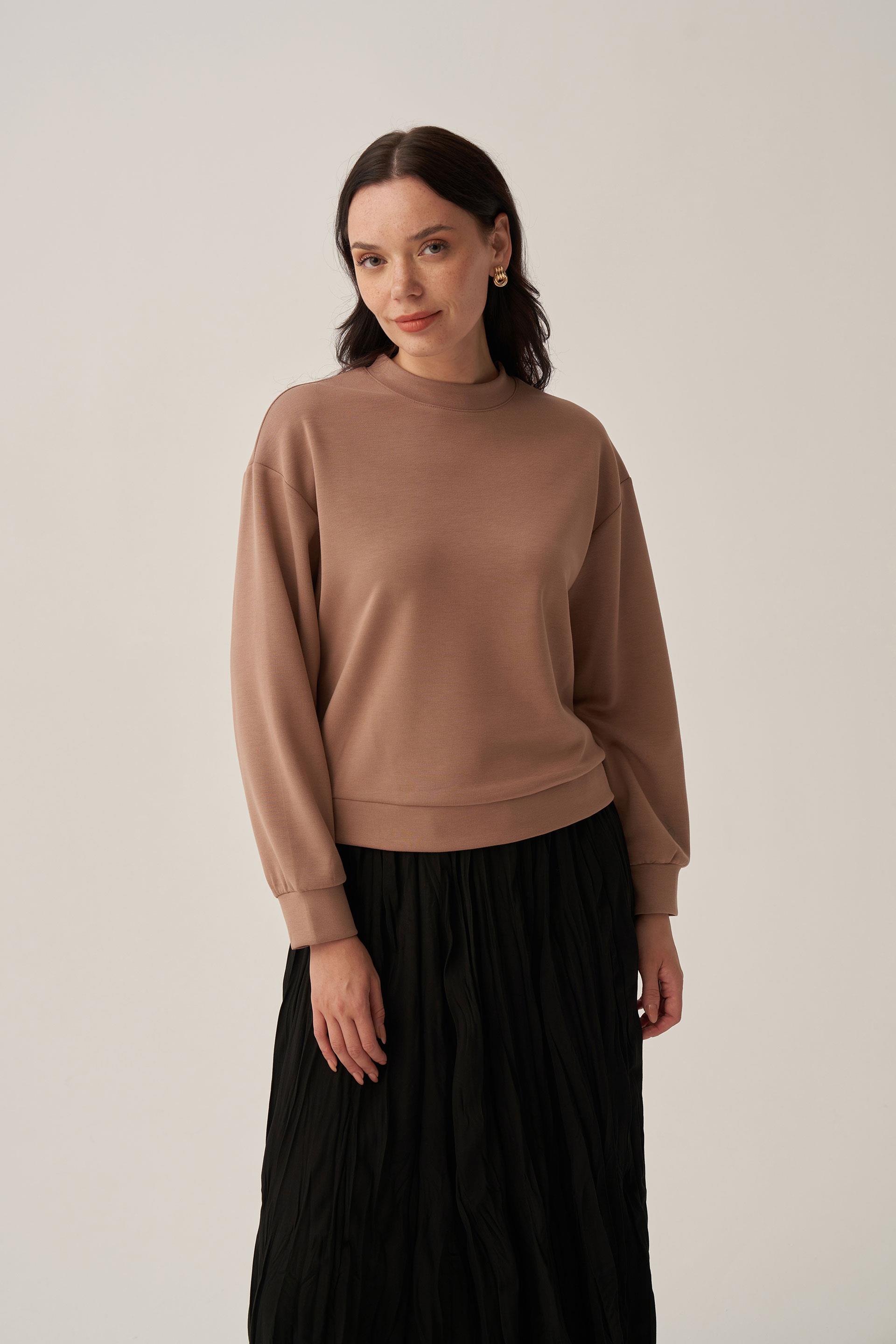 Vizon-Yumuşak Dokulu Sweat