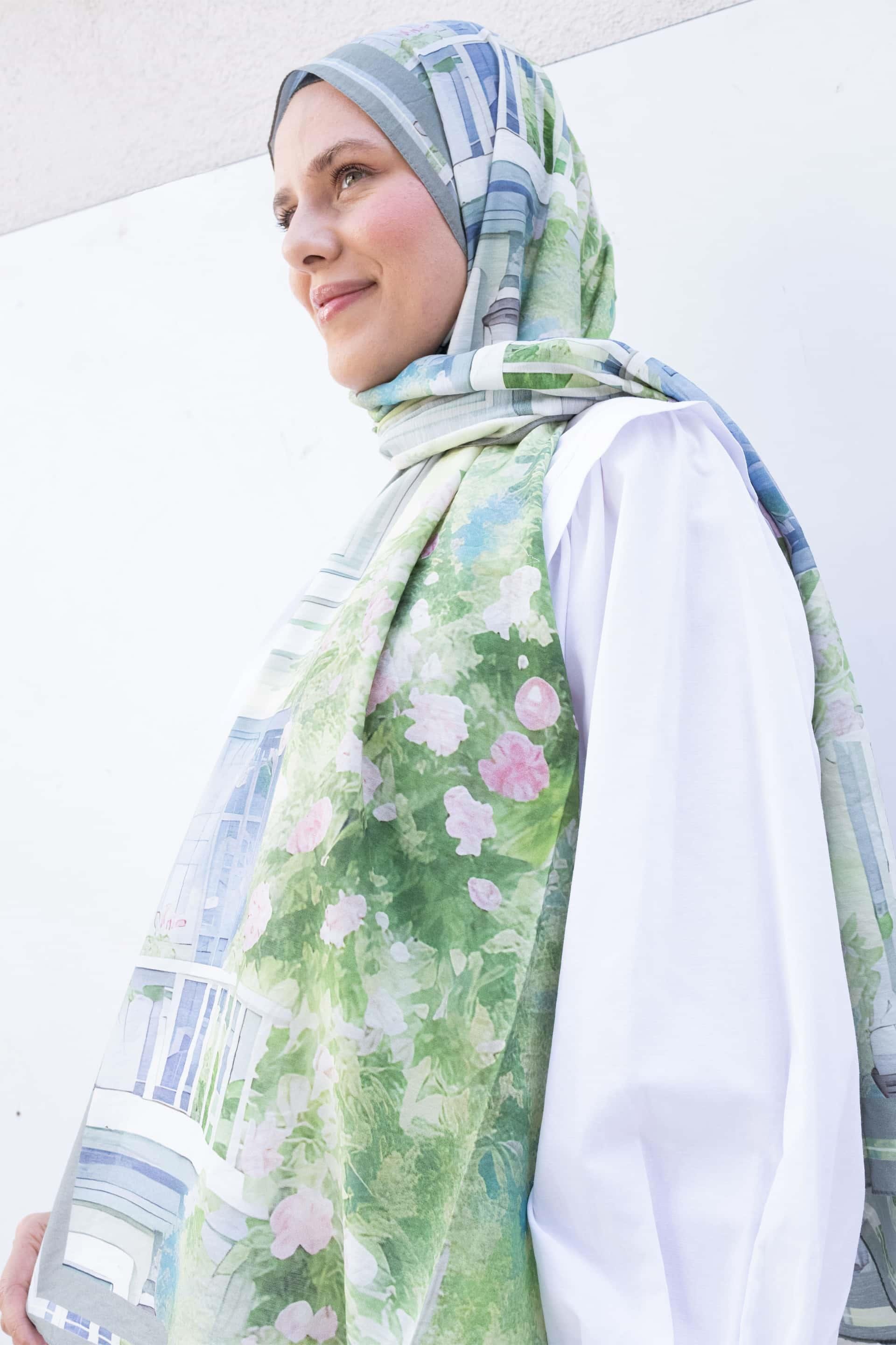 Yeşil-Barok Şal