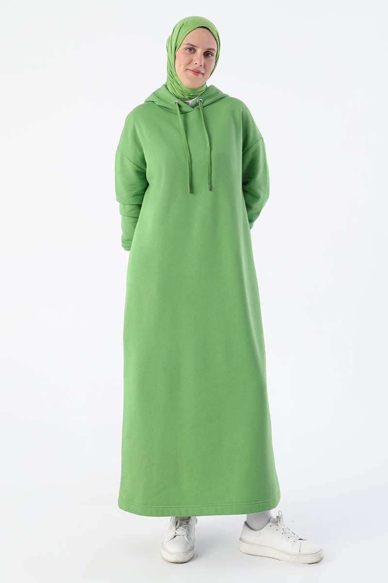 Hooded Basic Thermal Dress