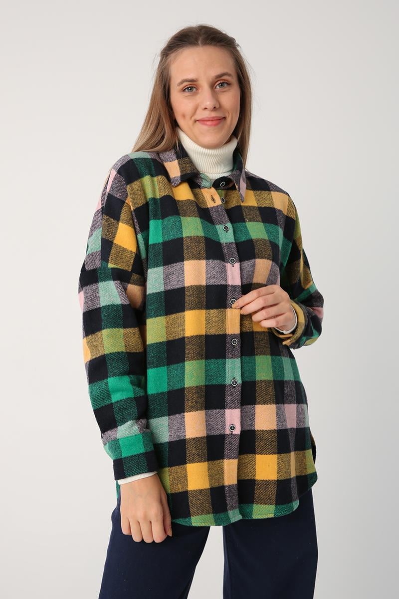 Oversize Oduncu Gömlek Tunik