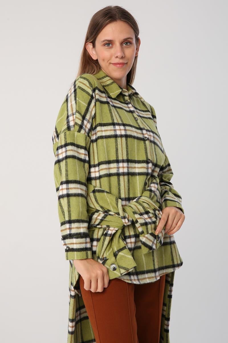 Oversize Oduncu Gömlek Tunik