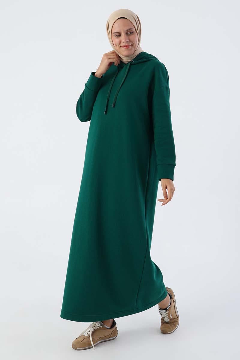 Hooded Basic Thermal Dress