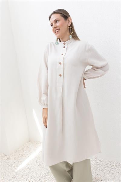 Stone-Linen Tunic