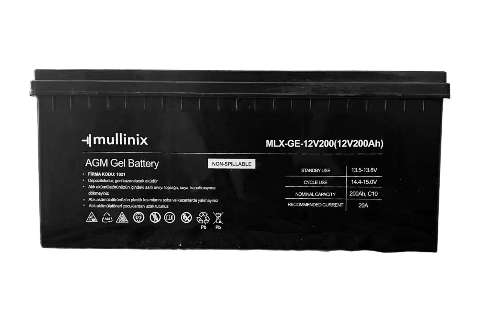 12V 200Ah Derin Döngülü AGM Jel Akü