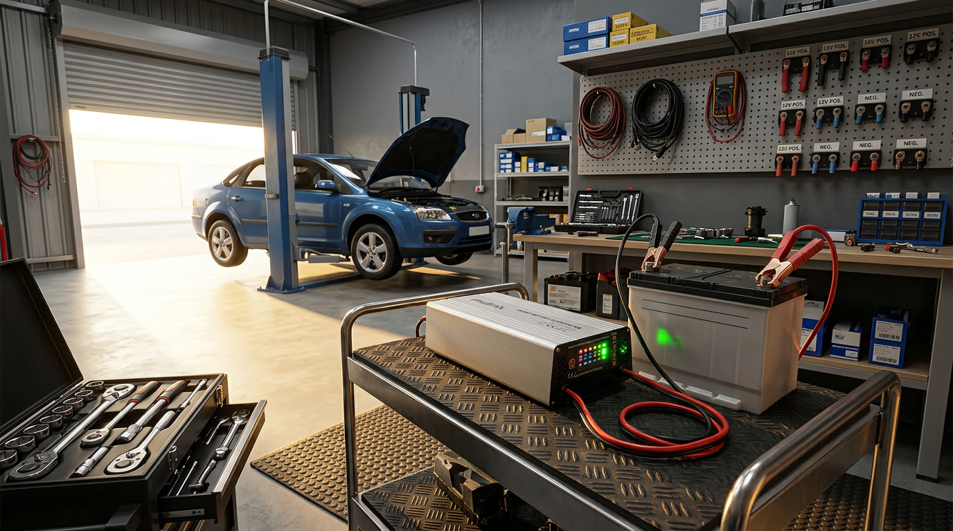 Oto Elektrik Atölyesi için Akü Şarj Cihazı Seçim Rehberi: 12V / 24V 40A Profesyonel Redresör