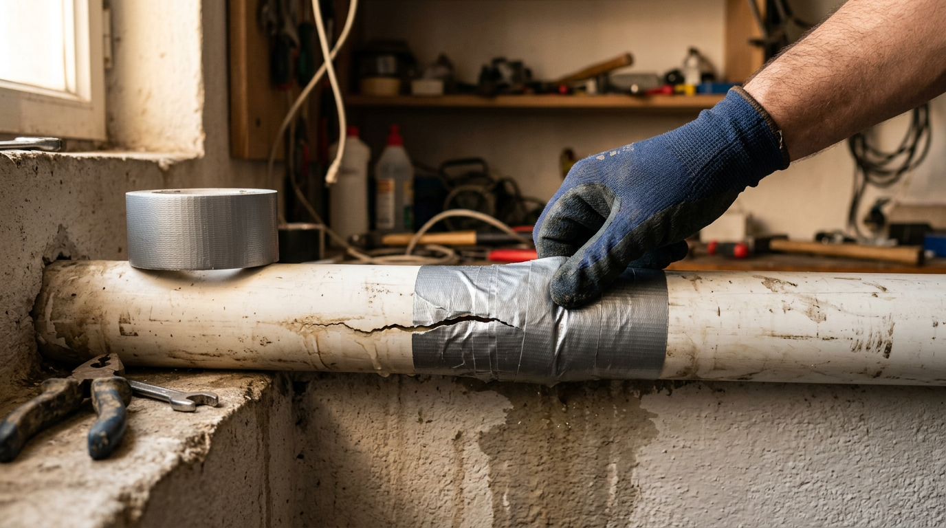Tesisat Sızıntılarından Acil Tamire: PVC Duct Tape Nerelerde Kullanılır?