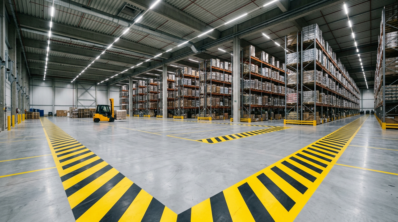 Fabrika ve Depoda Sarı-Siyah Bantlama Kuralları: ISO 45001 ve 6331 Kanun Rehberi