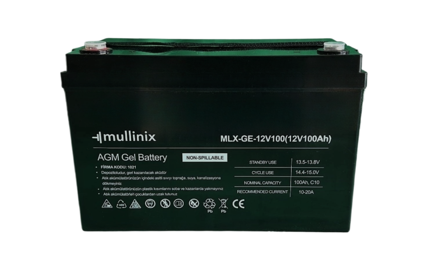 12V 100Ah Derin Döngülü AGM Jel Akü