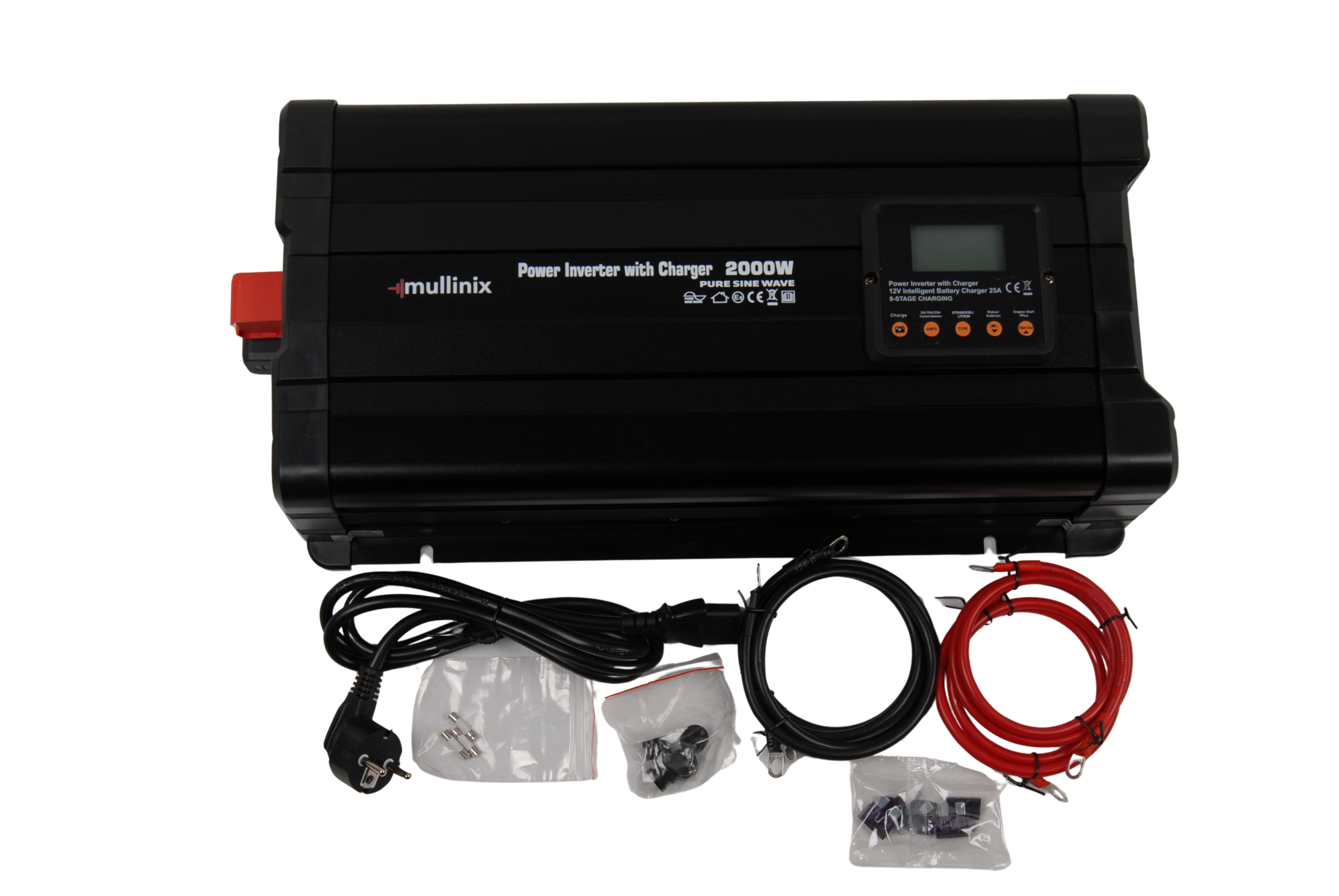 12V-220V 2000W Şarjlı Tam Sinüs Power İnverter
