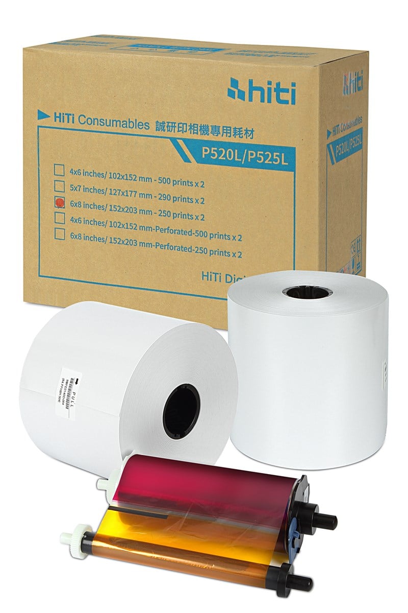 NEW Hiti 520 6x8 (15x21) Çipli Termal Kağıt