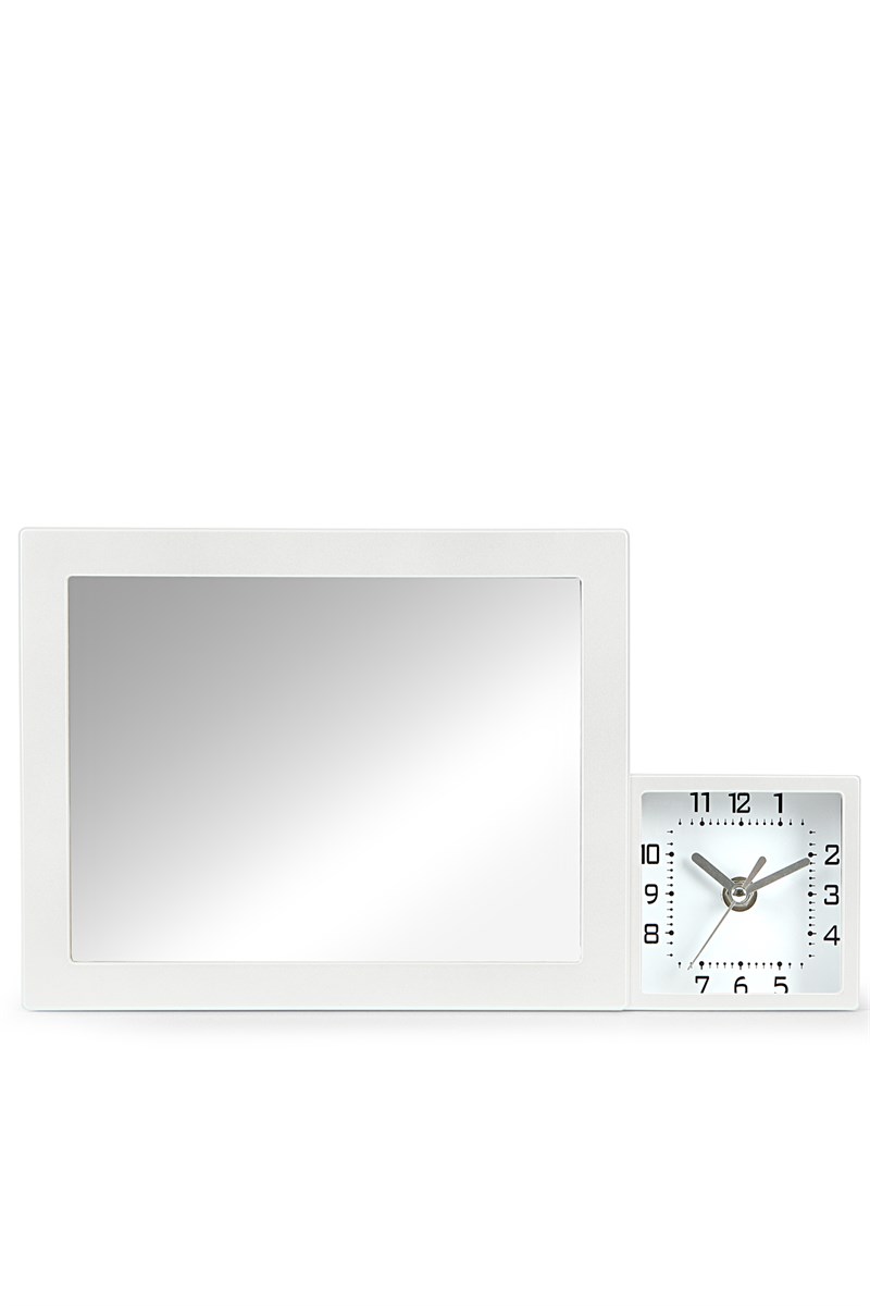 xy088 Beyaz Saatli Kare Led Ayna