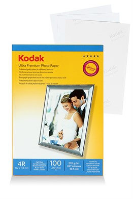 Kodak Inkjet Kağıt 4R Parlak (10x15-100'lük)270g