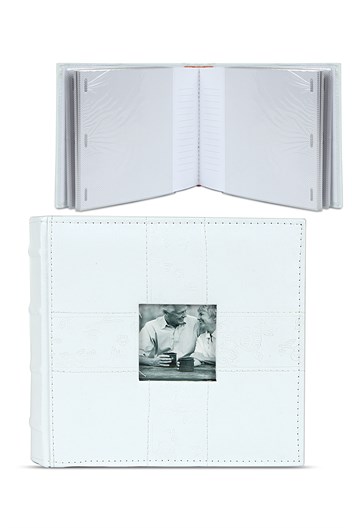 Deri Beyaz Albüm 5X7 (13X18) 57100B