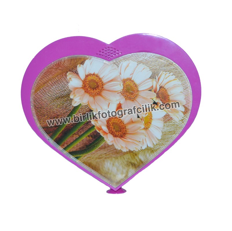 14B Dönen Müzikli Kalp Çerçeve