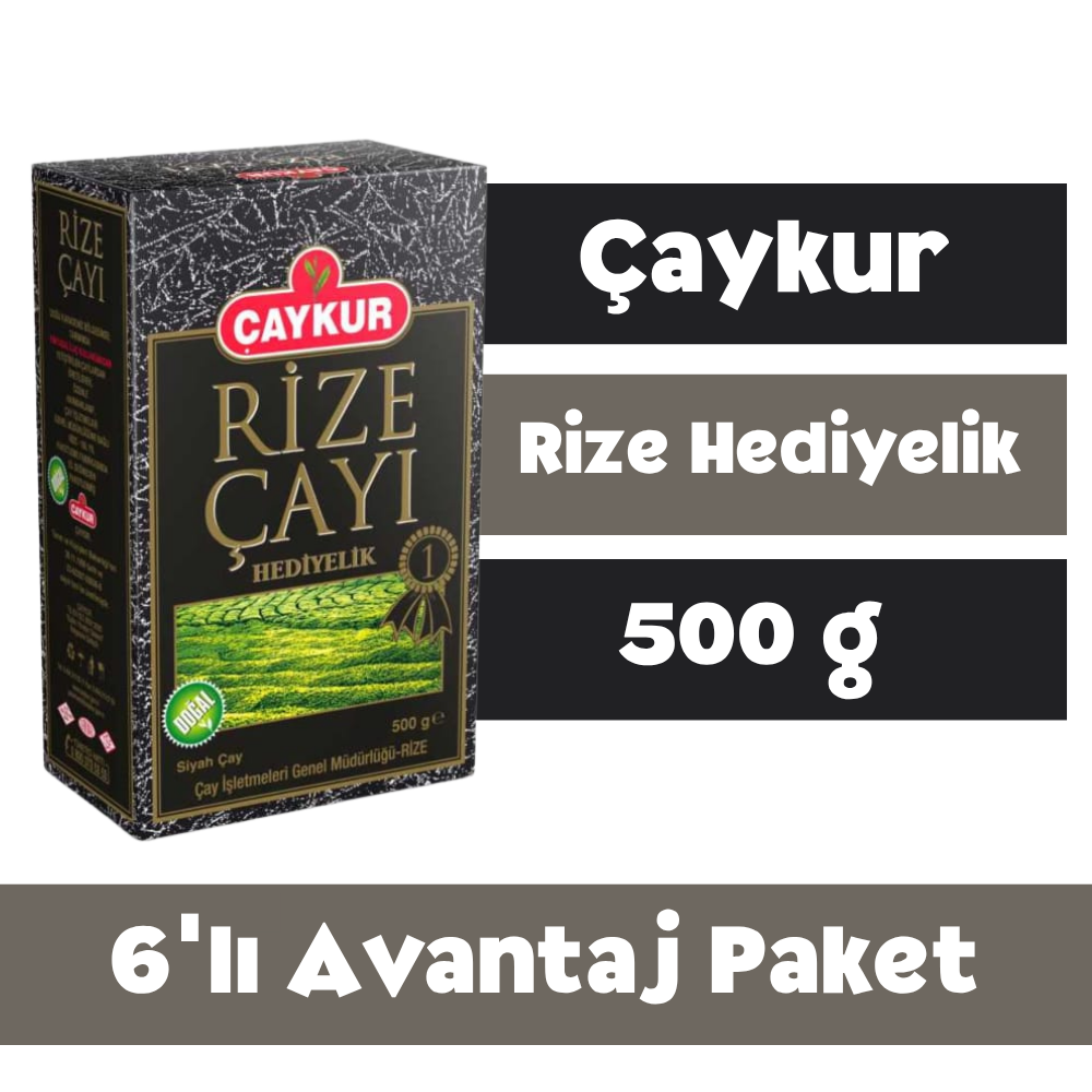 Çaykur Rize Hediyelik 500 gr - 6'lı Avantaj Paketi