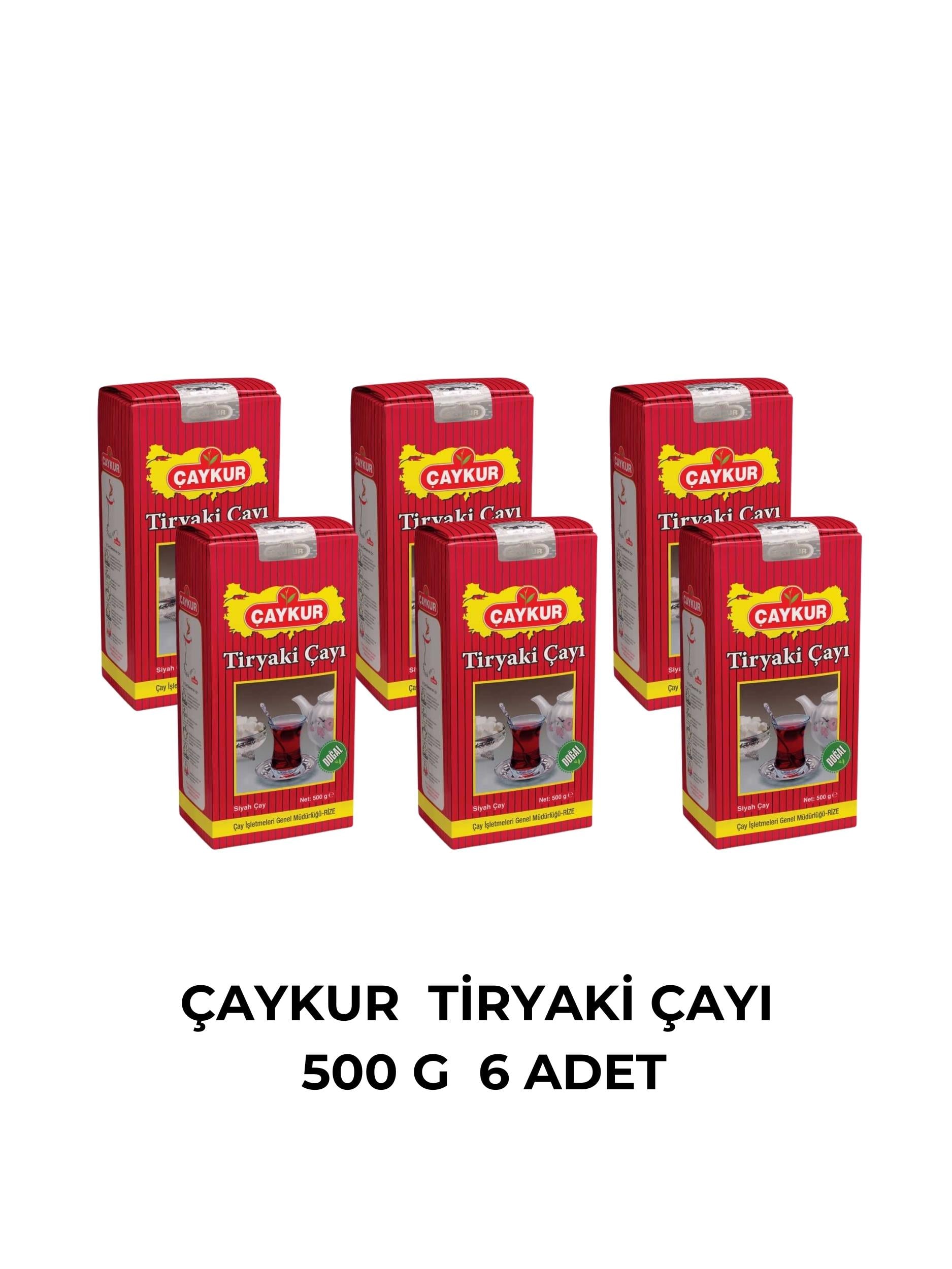 ÇAYKUR TİRYAKİ ÇAYI 500 GR - 6 LI PAKET