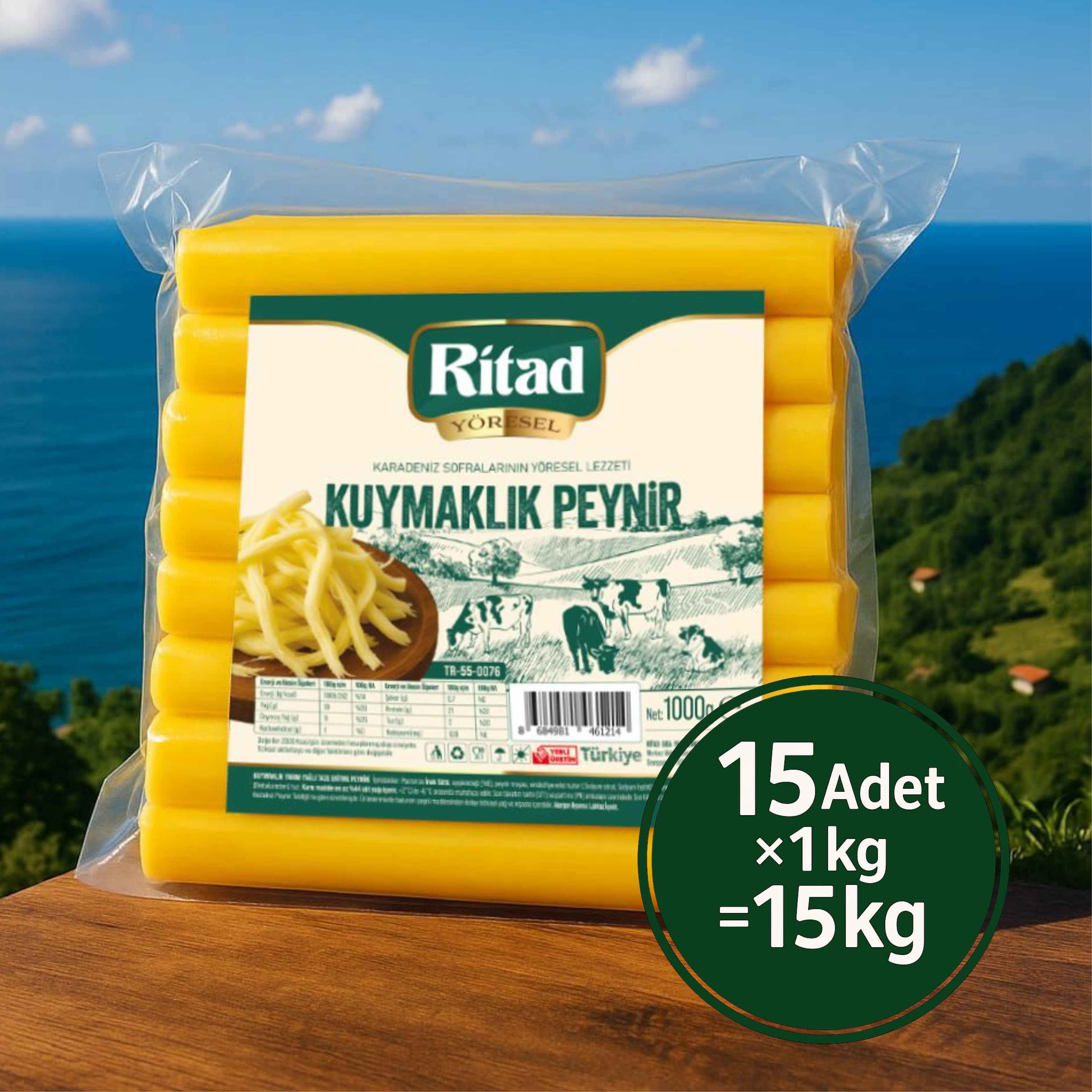 Ritad Yöresel Kuymaklık Peynir (Tel) - 15 kg