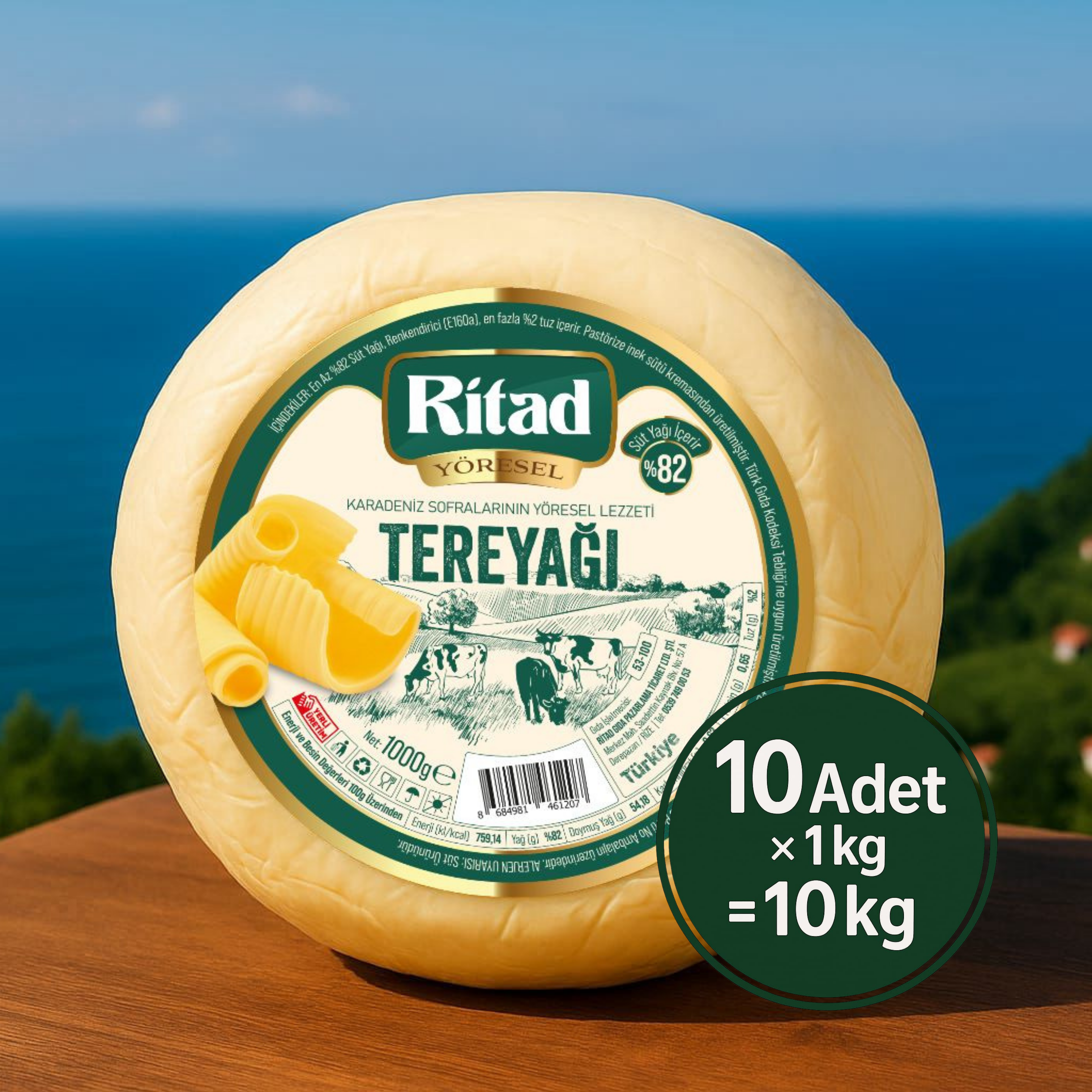Ritad Yöresel Rize Tereyağı 10 kg