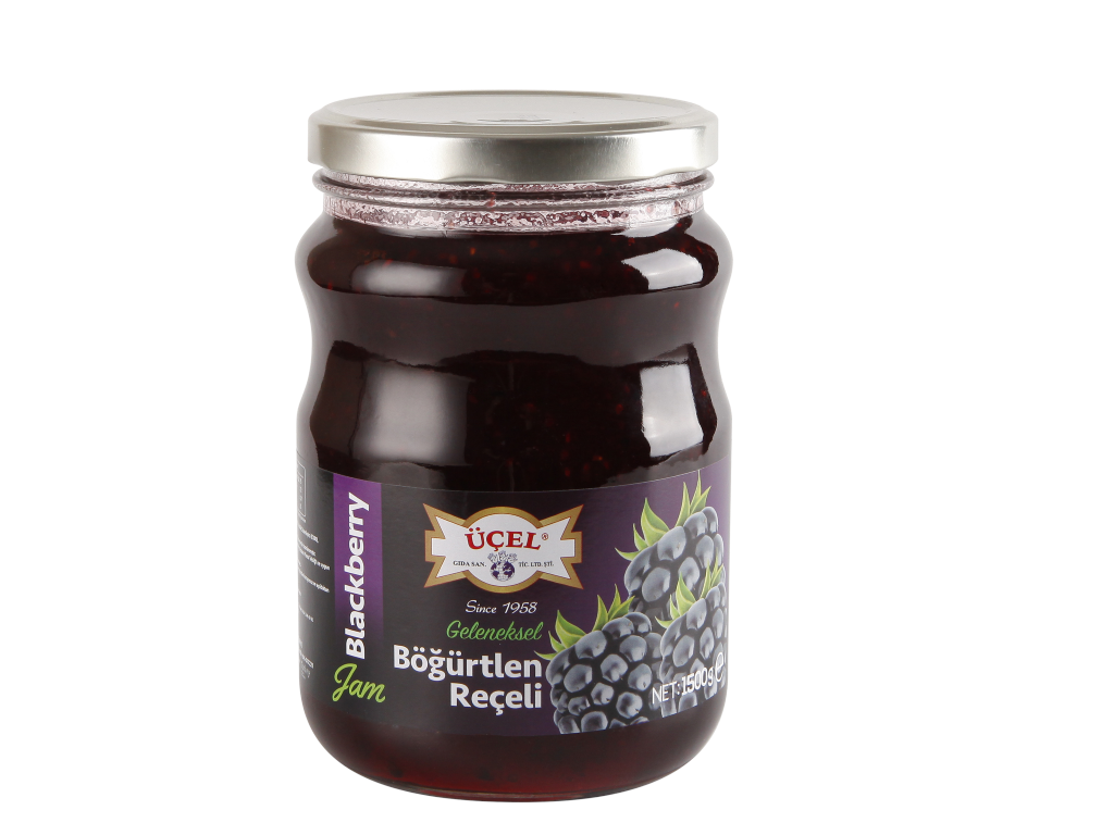 Üçel Böğürtlen Reçeli 1500 g - Cam