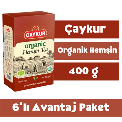 Çaykur Organik Hemşin Çayı 400 gr - 6'lı Avantaj Paketi