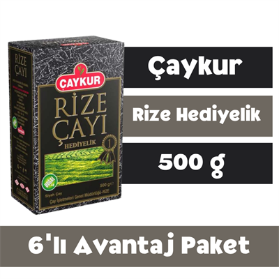 Çaykur Rize Hediyelik 500 gr - 6'lı Avantaj Paketi