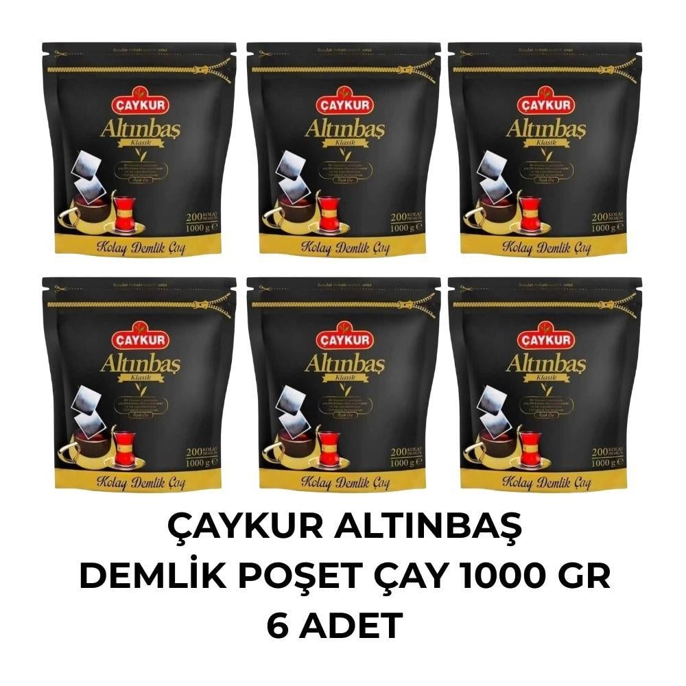 Çaykur Altınbaş Demlik Poşet Çay 1000 gr - 6 Adet
