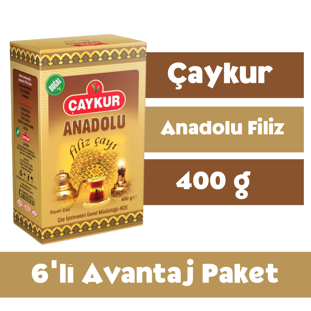 Çaykur Anadolu Filiz 400 gr - 6'lı Avantaj Paketi