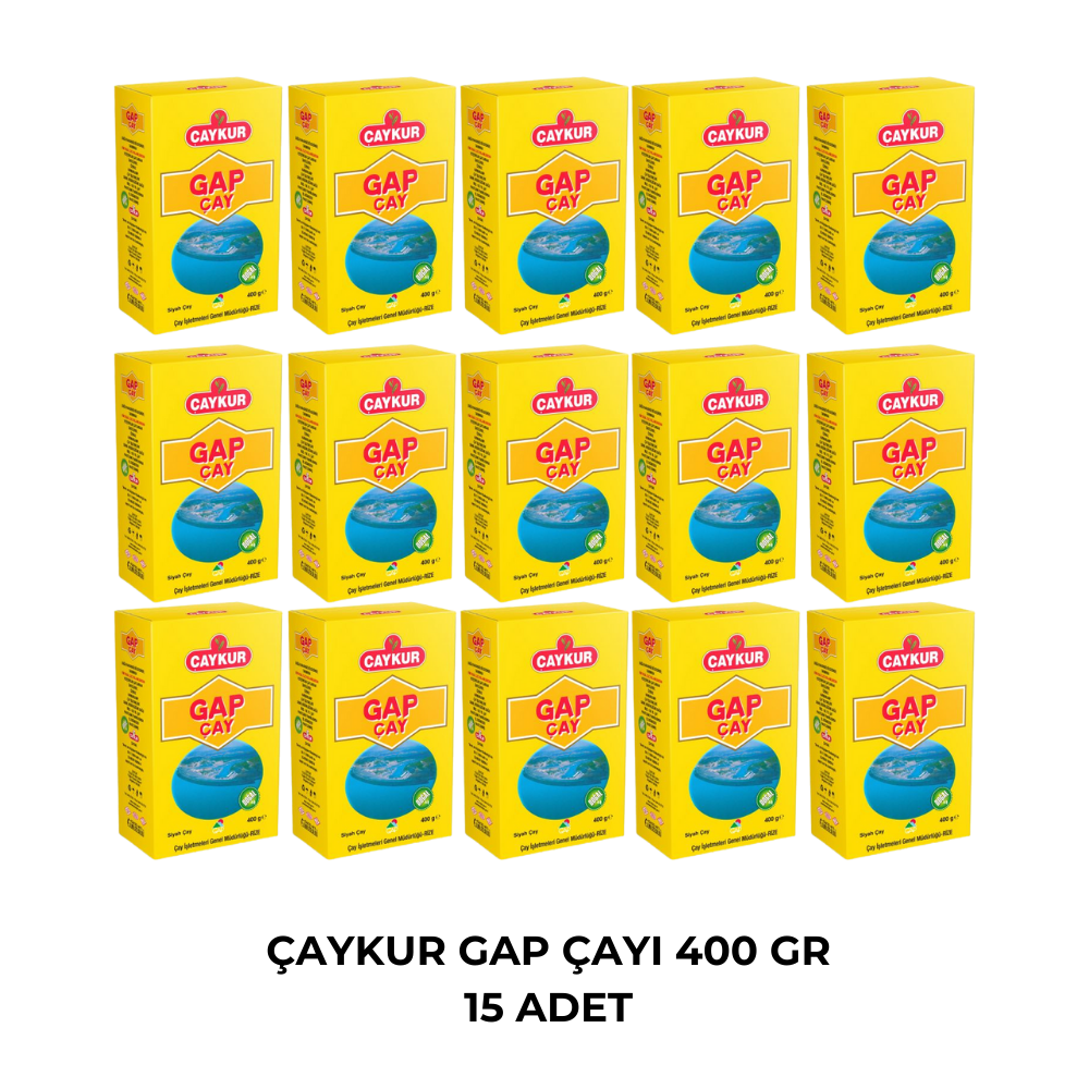 ÇAYKUR GAP ÇAYI 400 GR -15 ADET 