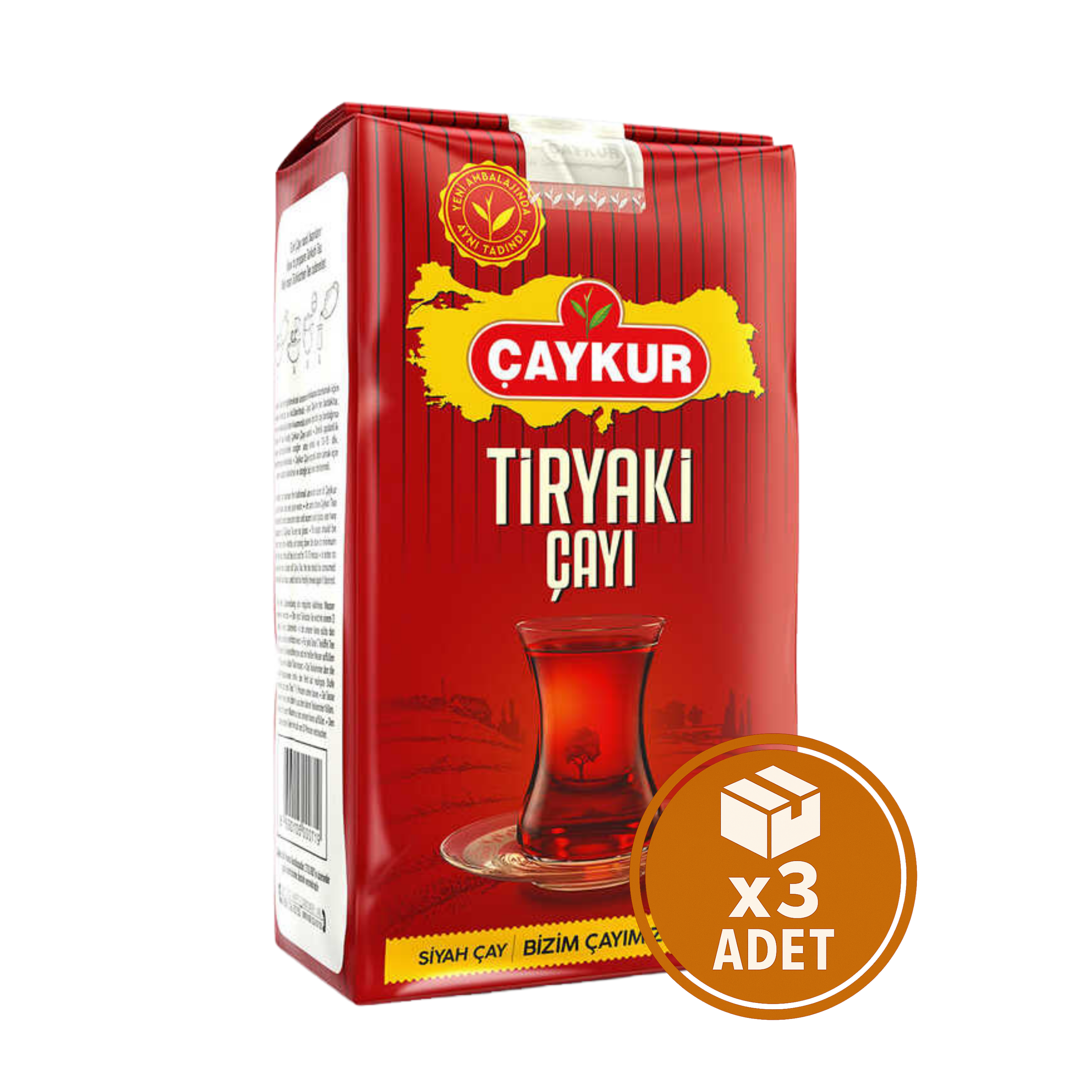 Çaykur Tiryaki Çayı 1 kg - 3 Adet