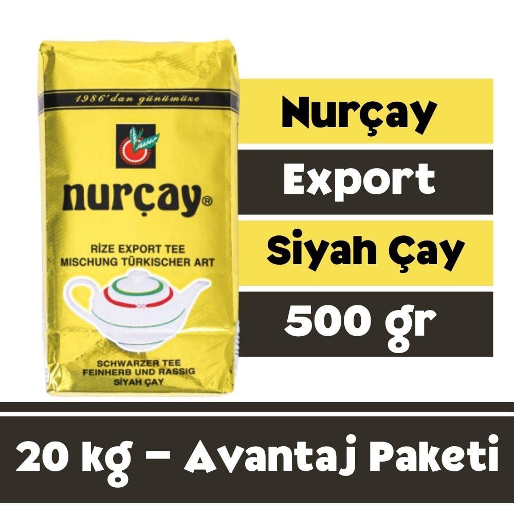 Nurçay Export Siyah Çay 500 gr - 20 kg Avantaj Paketi