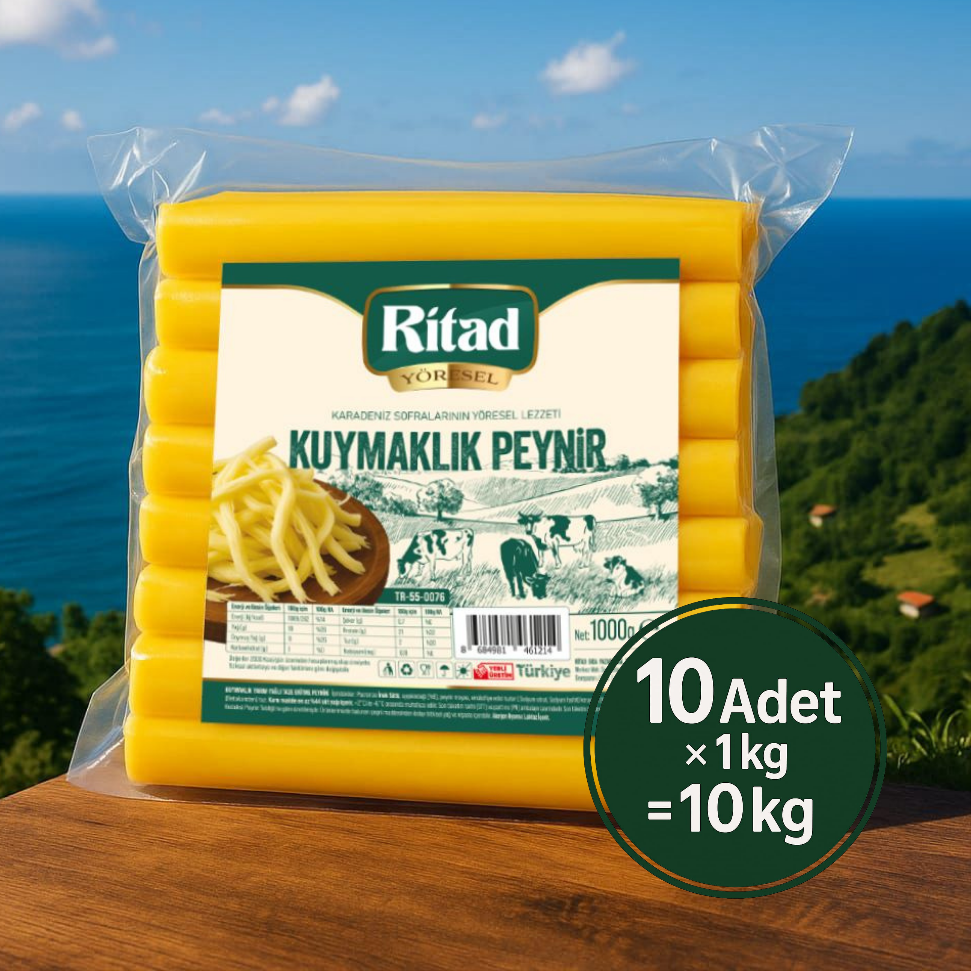 Ritad Yöresel Kuymaklık Peynir (Tel)- 10 kg