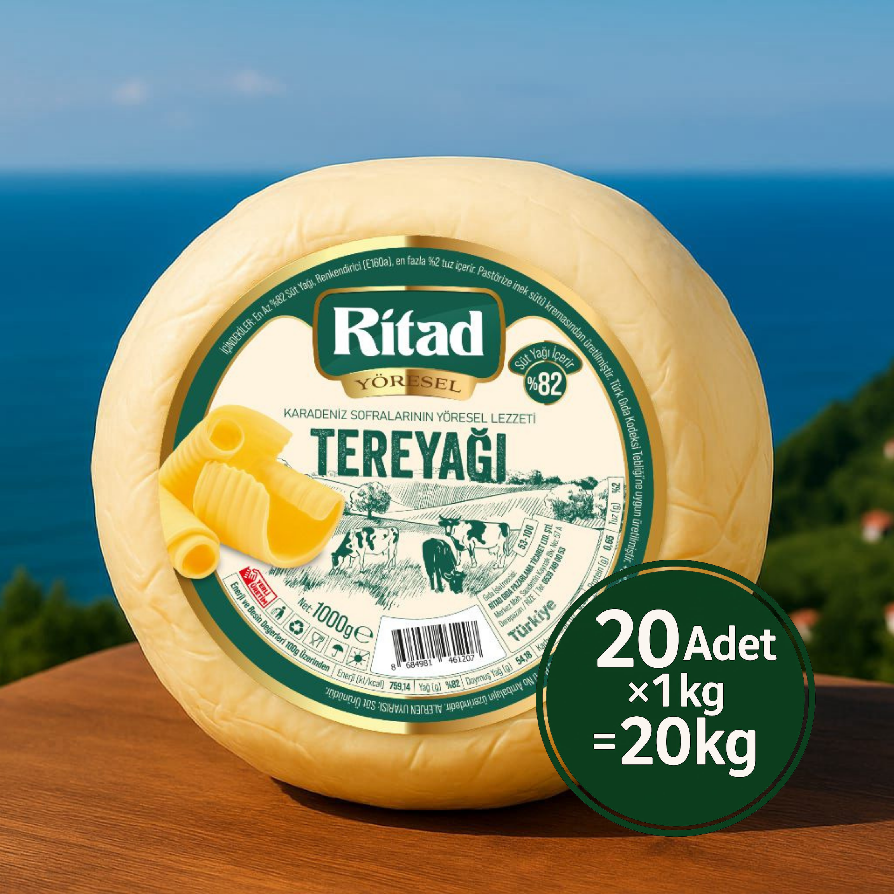 Ritad Yöresel Rize Tereyağı 20 kg 