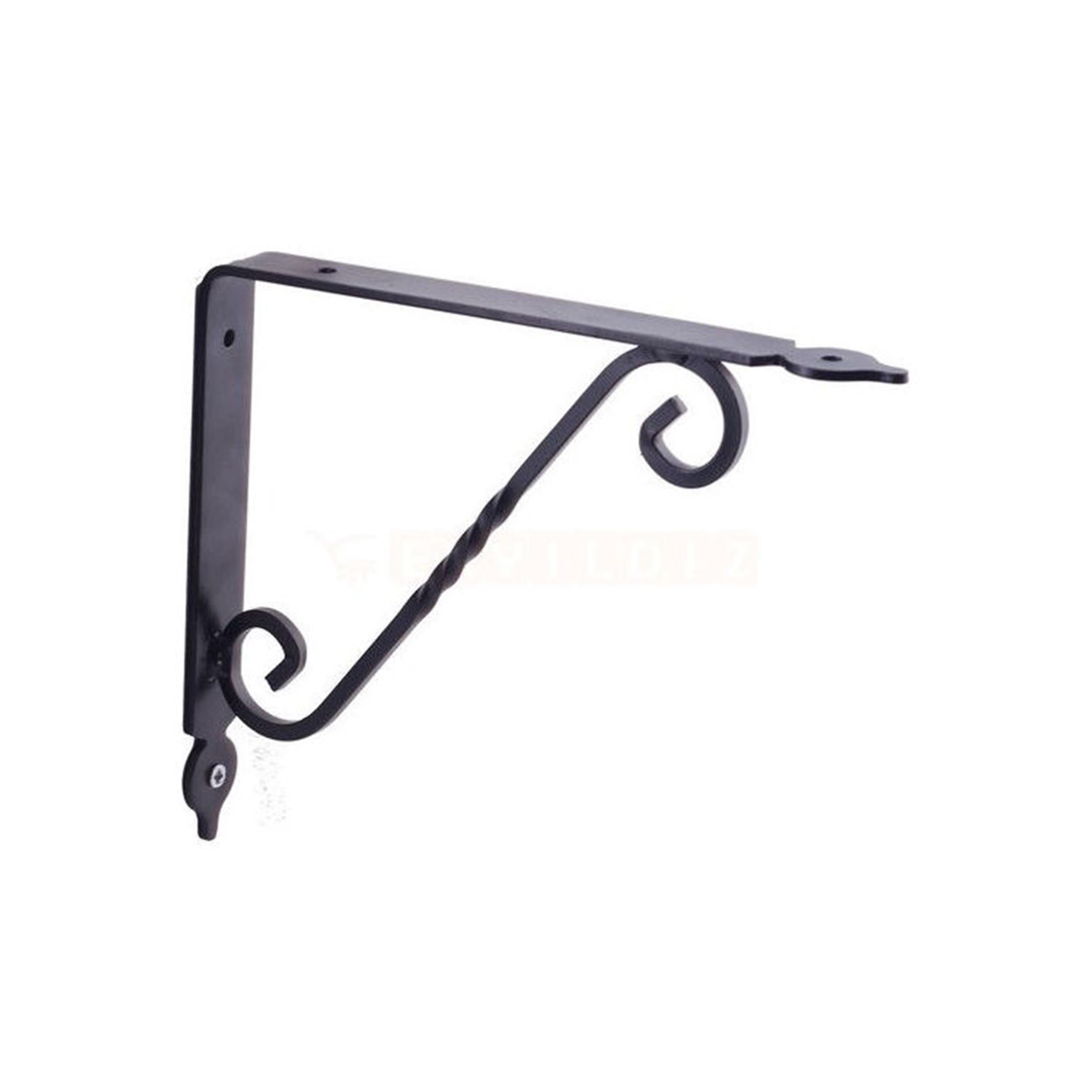 Decormet Siyah 15 cm Ferforje Raf Altı Konsolu (014 0210 012 015 03)