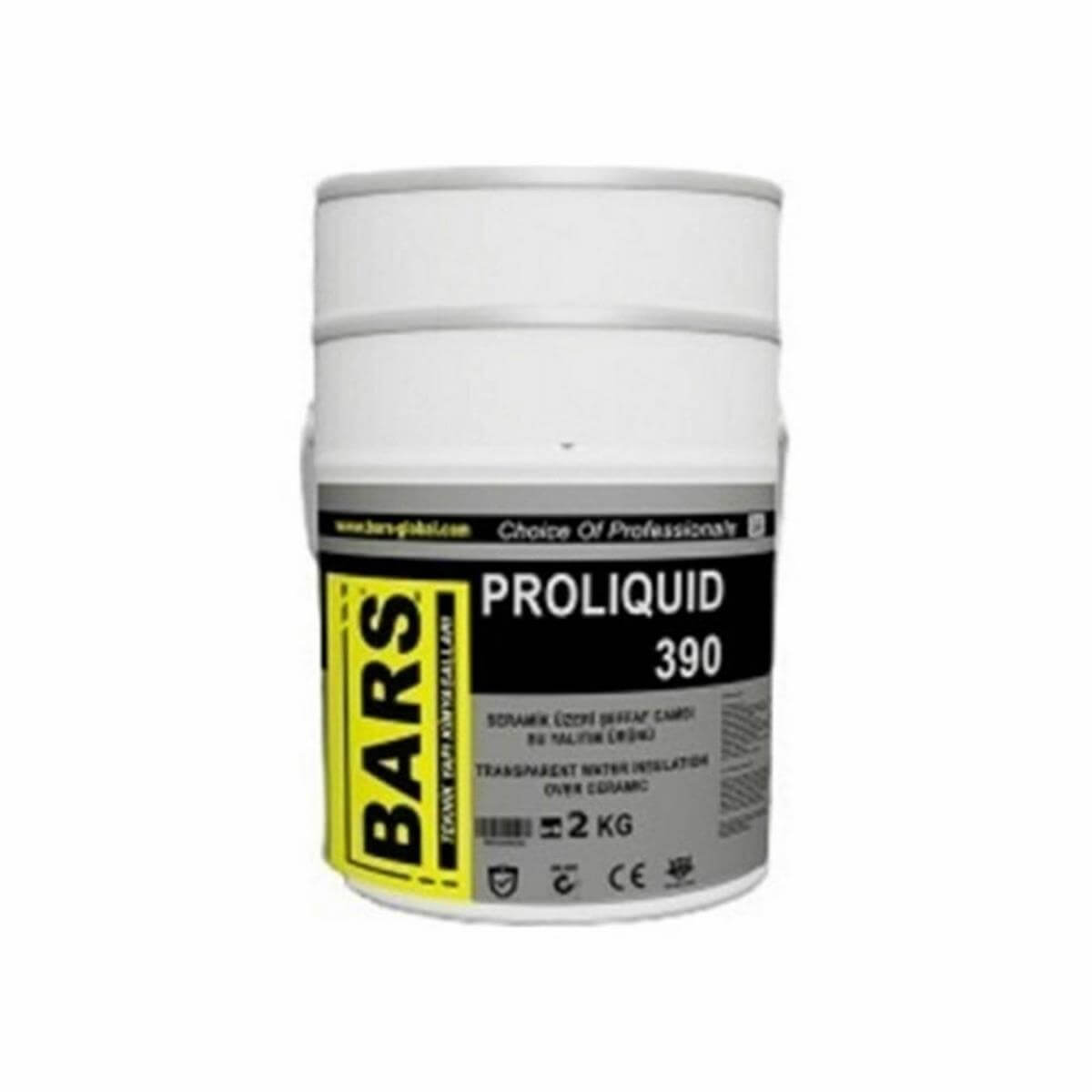 BARS Şeffaf 1,75+0,25 Kg Proliquid 390 Seramik Üzeri Cam Su Yalıtımı (10000110249)