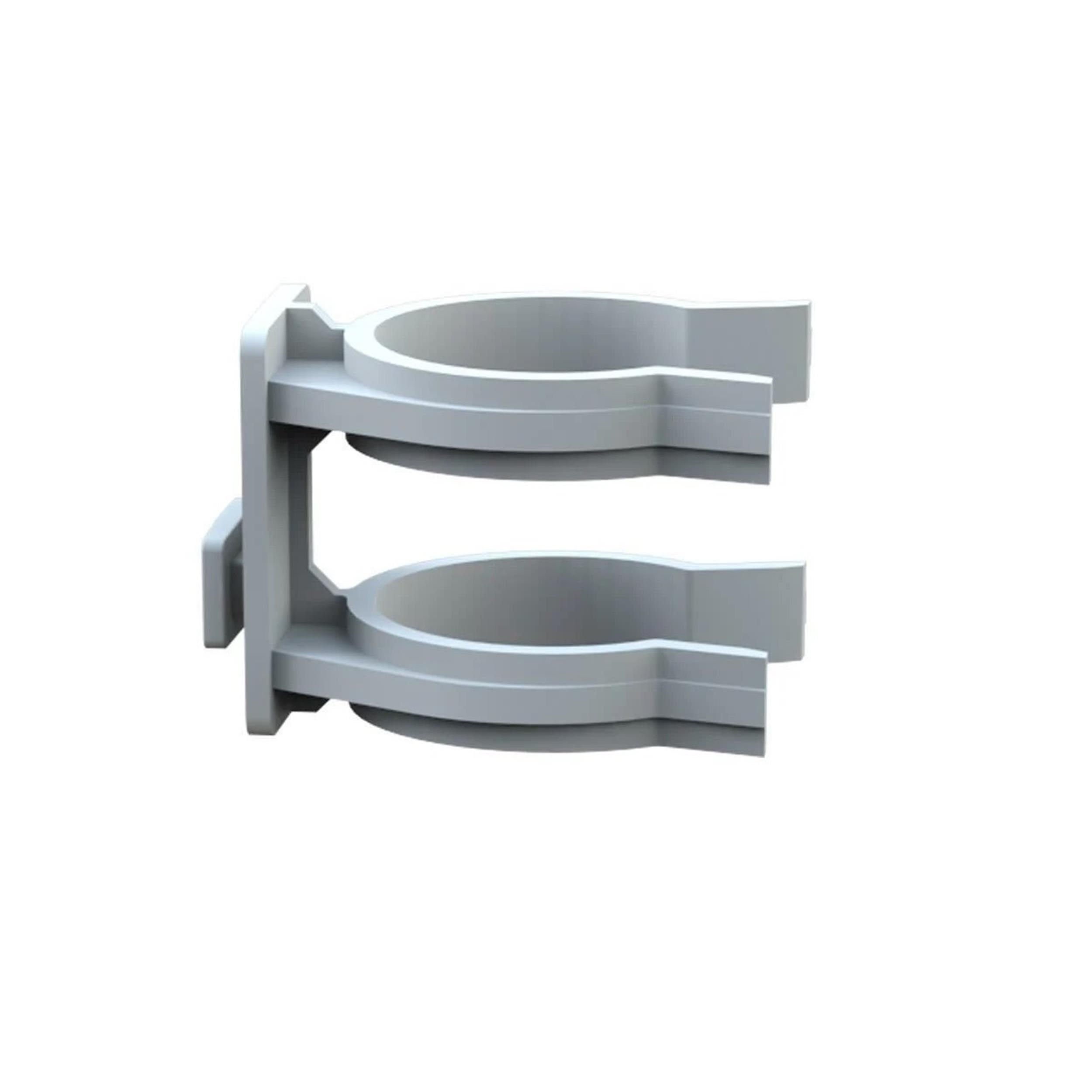 Mesan Beyaz Çiftli Alüminyum ve Plastik Baza Profil Klipsi (104-93-16-302)