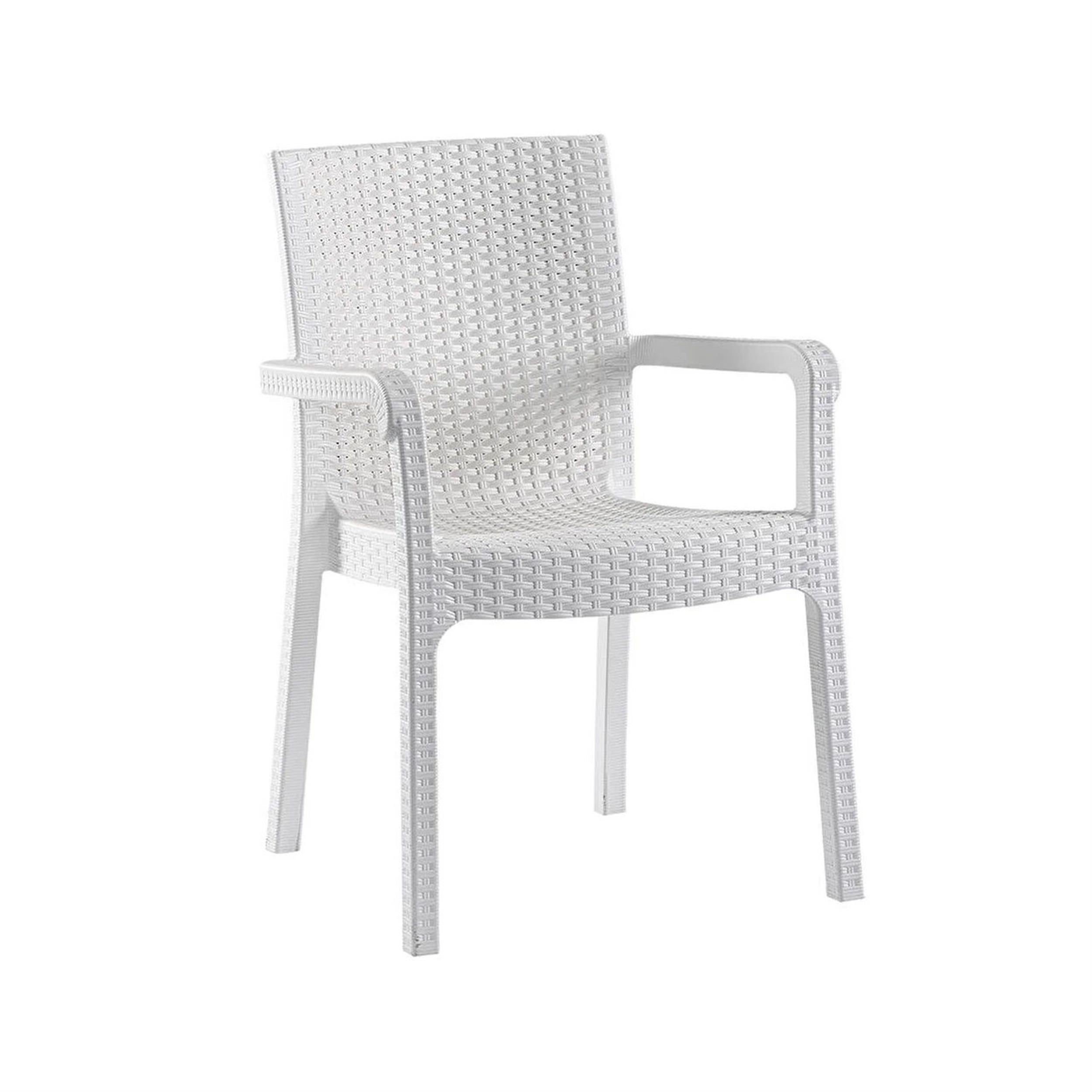 LEVA Beyaz Comfort Rattan Lilyum Koltuk (1142-10-177-99-841937)