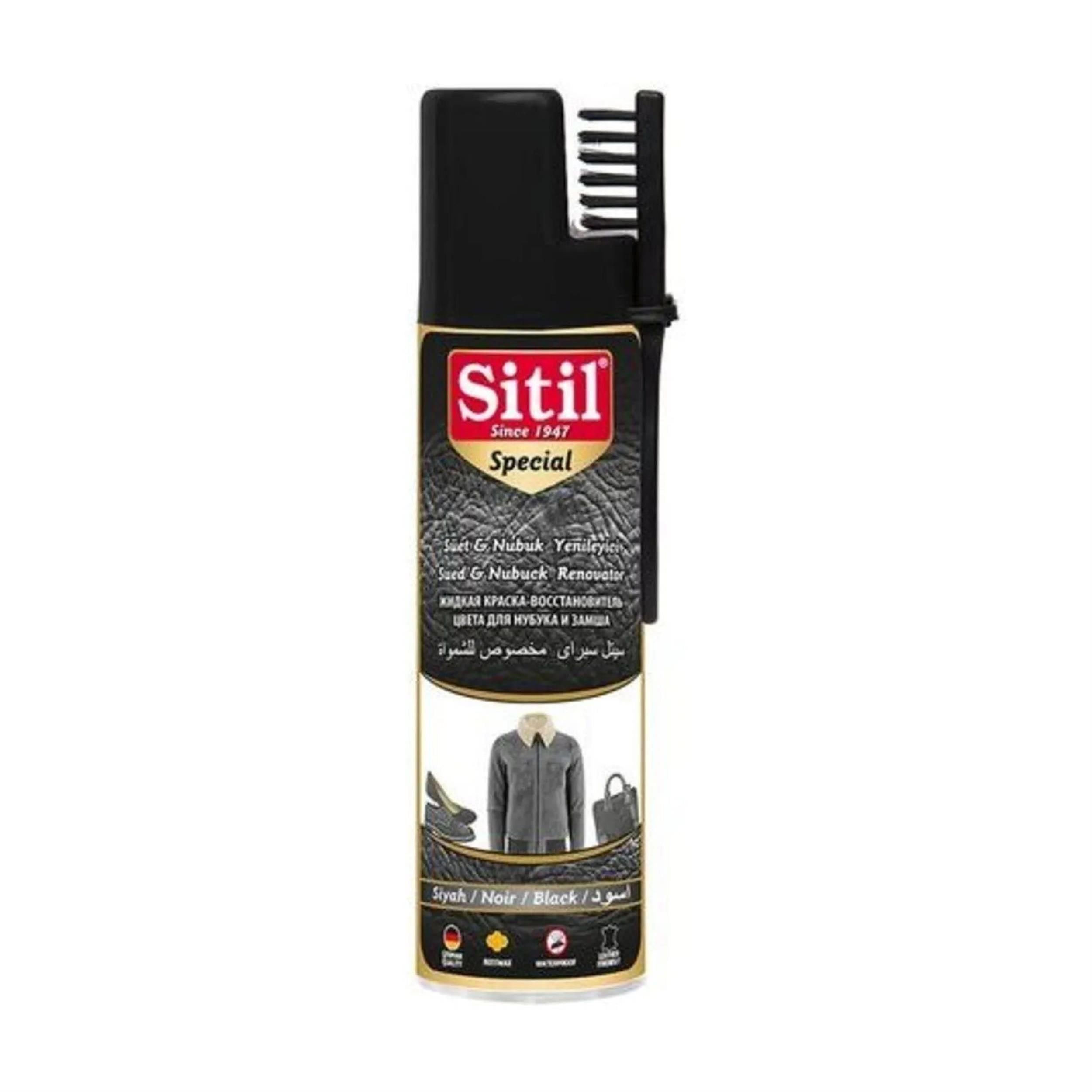 Sitil Siyah 250 Ml. Special Süet Nubuk Yenileyici Sprey Ayakkabı Boyası (122SSNS.S)