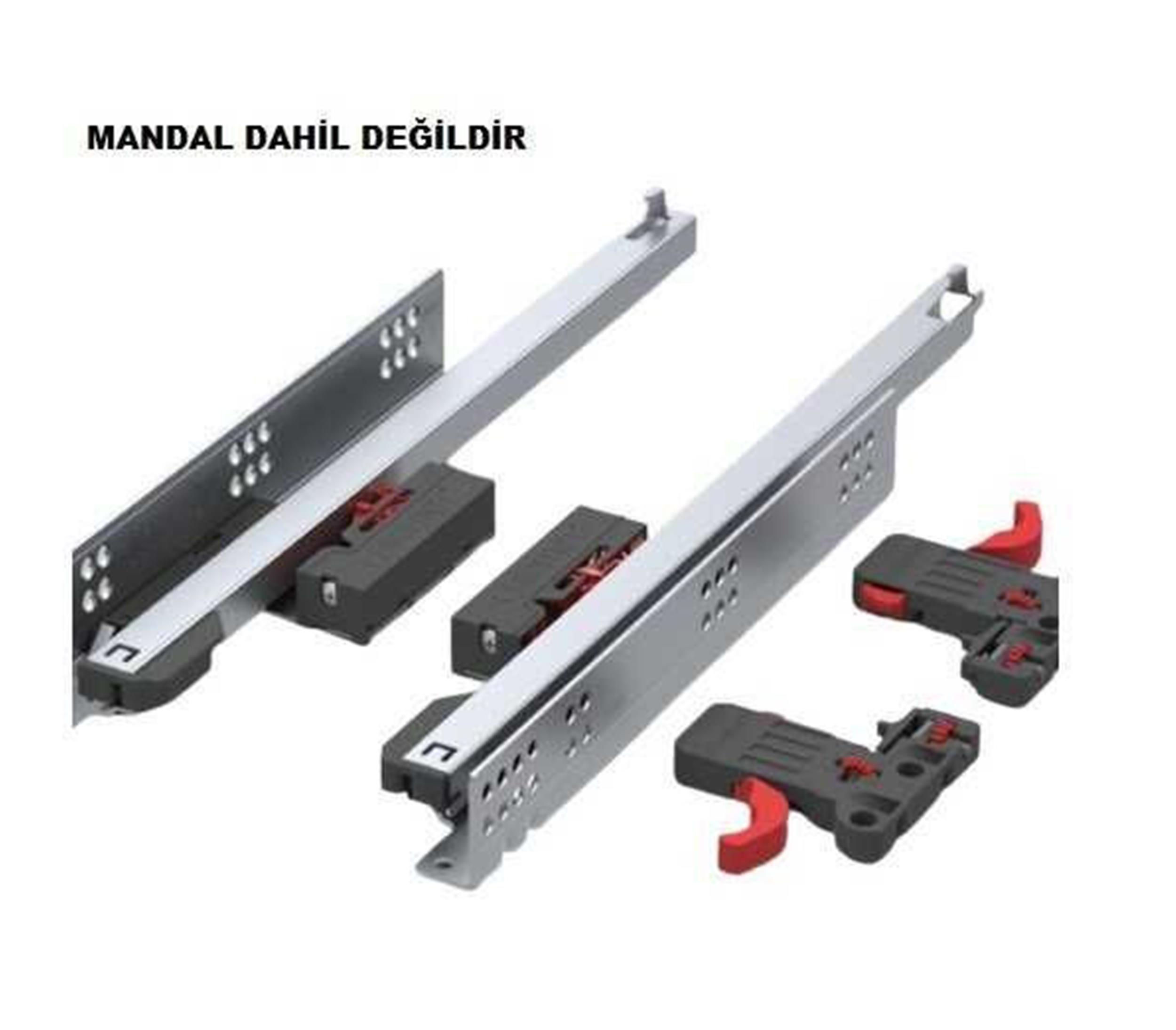 Samet 400 mm 30 Kg Smart Slide Çift Açılım Bas Aç Ray (Mandal Hariç) (127210424)