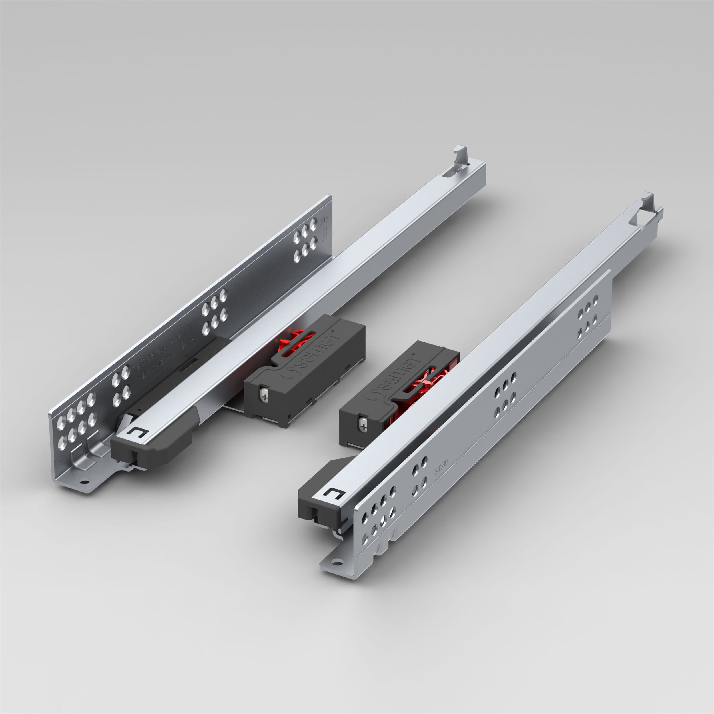Samet 450 mm 30 Kg Smart Slide Tek Açılım Bas Aç Ray (Mandal Hariç) (12722415)