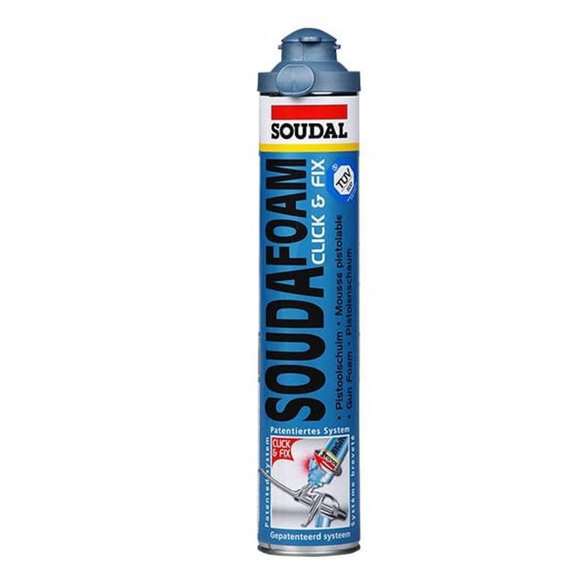 Soudal 750 Ml. Soudafoam Gun Click - Fix Tabancalı Köpük (132483)