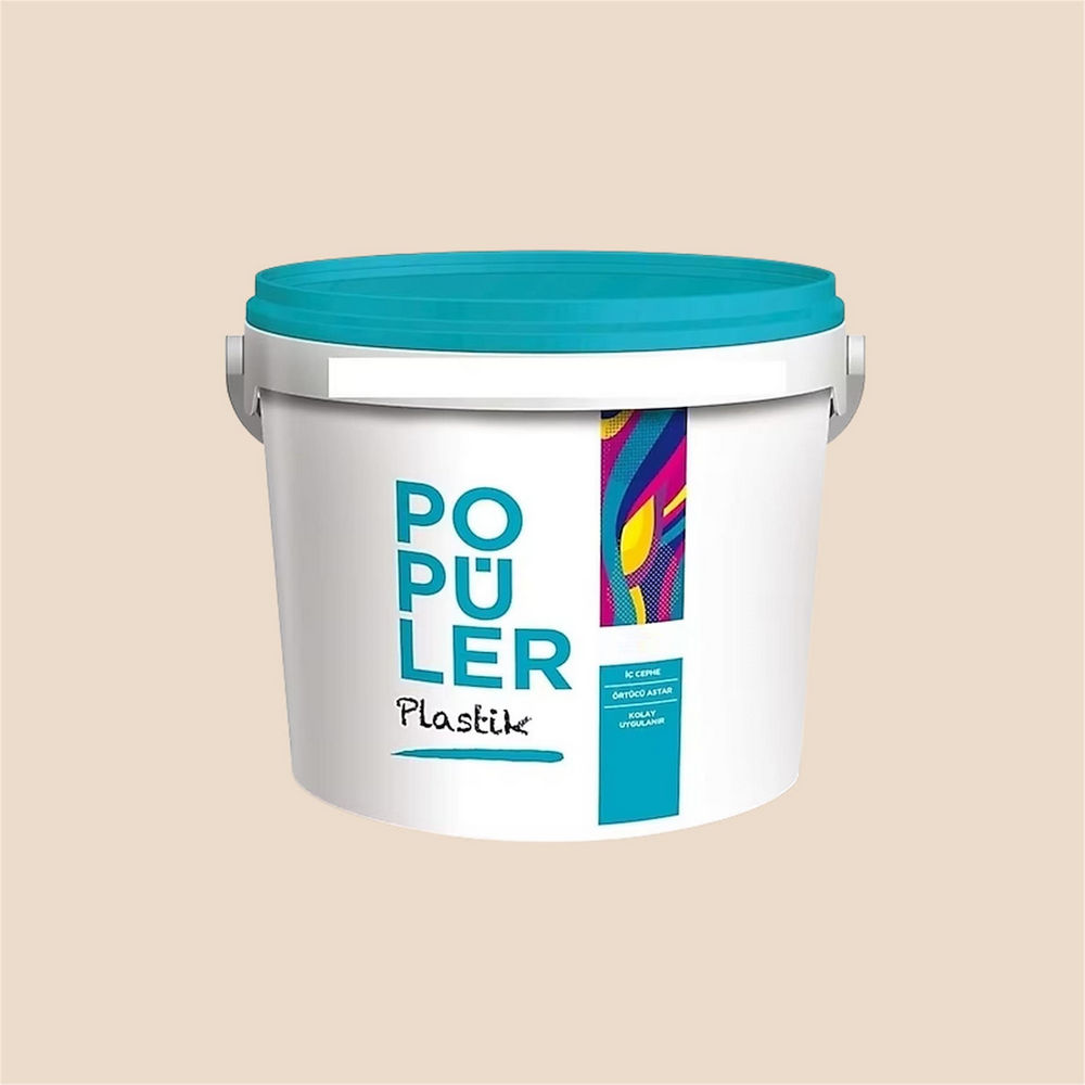 Polisan 050 - Kumsal Beji - Cİ-6262 10 Kg Popüler Plastik İç Cephe Boyası (23F00011600)