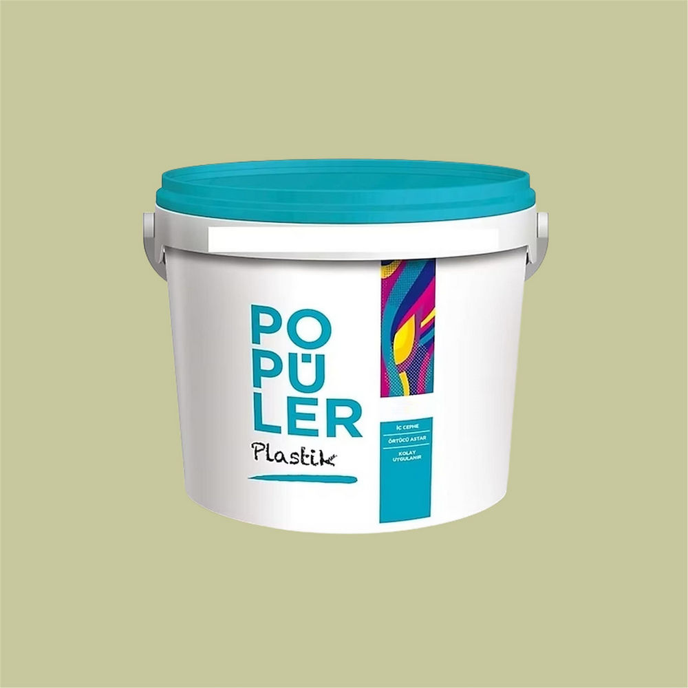 Polisan 4347 - Elegan Yeşil - Cİ-7334 20 Kg Popüler Plastik İç Cephe Boyası (23F00012000)