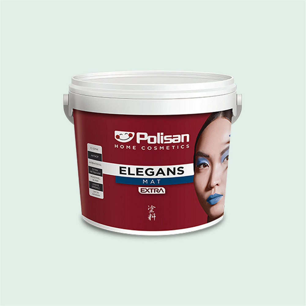 Polisan 4387 - Nehir Yeşili - Cİ-7421 2,5 Litre Elegans Extra Mat İç Cephe Boyası (25500011000)