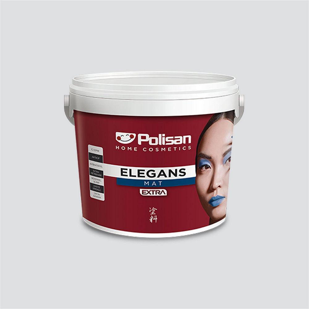 Polisan 4473 - Dingin Gri - Cİ-7601 7,5 Litre Elegans Extra Mat İç Cephe Boyası (25500011600)