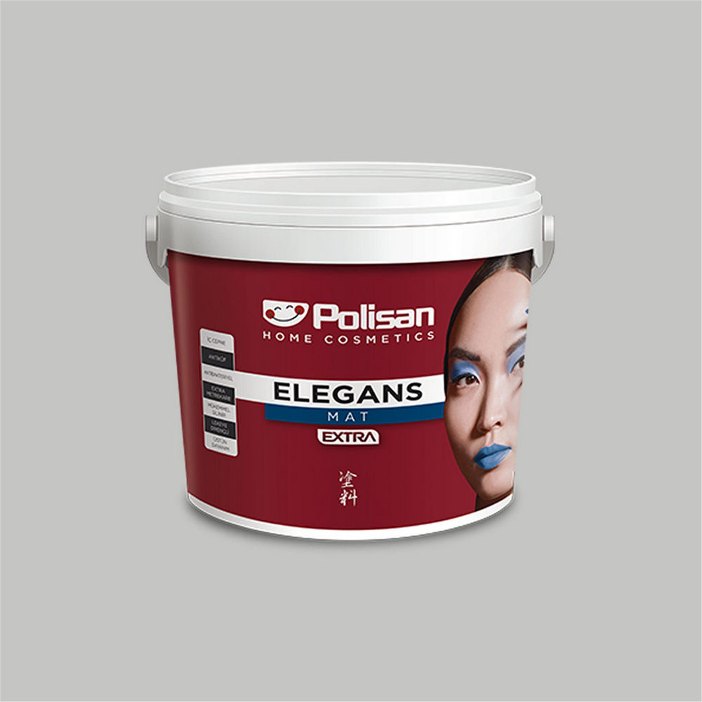 Polisan 1850 - Marjinal Gri - Cİ-7602 2,5 Litre Elegans Extra Mat İç Cephe Boyası (25500021000)